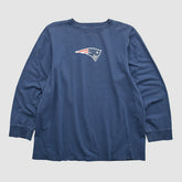 New England Patriots NFL 2000s Long Sleeve T-shirt - Navy Vintage cheap
