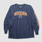 Chicago Bears NFL 2010s Long Sleeve T-shirt - Navy Vintage sale