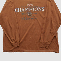 Tennessee Titans NFL 2002 Long Sleeve T-shirt - Clay Vintage on sale