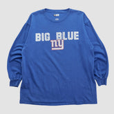 New York Giants NFL 2010s Long Sleeve T-shirt - Blue Vintage cheap