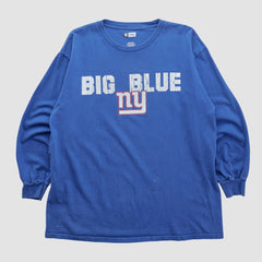 New York Giants NFL 2010s Long Sleeve T-shirt - Blue Vintage cheap