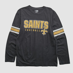 New Orleans Saints NFL 2010s Long Sleeve T-shirt - Black Vintage online