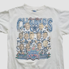 Dallas Cowboys Salem Sportswear 1993 T-shirt - White Vintage sale