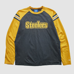 Pittsburgh Steelers Reebok 2000s Long Sleeve T-shirt - Black Vintage online