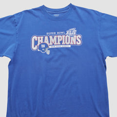 New York Giants Reebok 2008 T-shirt - Blue Vintage cheap