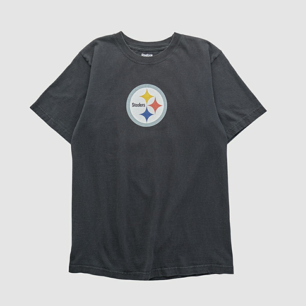 Pittsburgh Steelers Reebok 2000s T-shirt - Black Vintage for sale