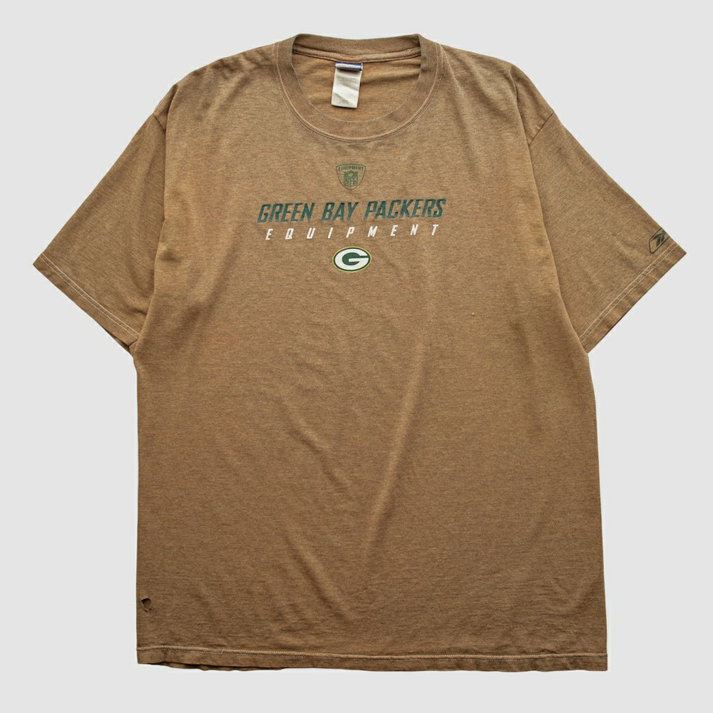 Green Bay Packers Reebok 2000s T-shirt - Clay Vintage cheap