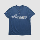 Houston Astros Russell 2000s T-shirt Navy Vintage