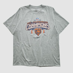 Chicago Bears Reebok 2006 T-shirt - Heather Gray Vintage sale
