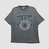 Dallas Cowboys Trench 90s T-shirt - Gray Vintage for sale