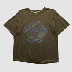 Chicago Cubs Gear For Sports 90s T-shirt Brown Vintage