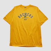Milwaukee Brewers Gear For Sports 2000s T-shirt Yellow Vintage
