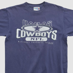 Dallas Cowboys Chalk Line 1996 T-shirt - Navy Vintage for sale