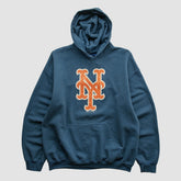 New York Mets Gildan 2015 Hooded Pullover Sweatshirt Navy Vintage