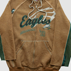 Philadelphia Eagles NFL 2010s Hooded Full Zip Sweatshirt - Clay Vintage cheap
