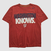 Washington Nationals 2010s T-shirt Maroon Vintage