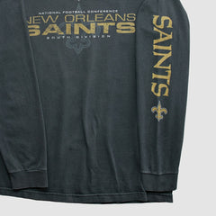 New Orleans Saints NFL 2010s Long Sleeve T-shirt - Black Vintage on sale