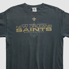 New Orleans Saints NFL 2010s Long Sleeve T-shirt - Black Vintage on sale