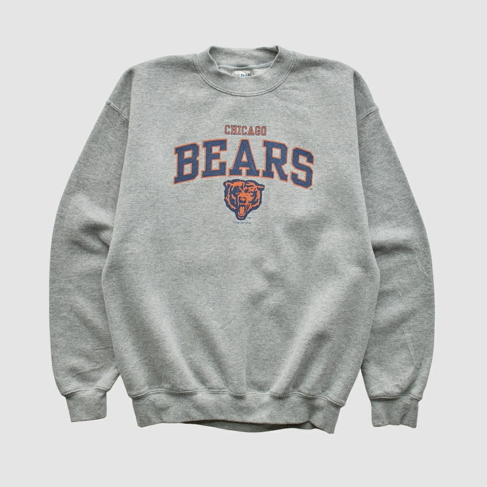 Chicago Bears Gildan 1999 Pullover Sweatshirt - Heather Gray - Yth L Real Vintage cheap