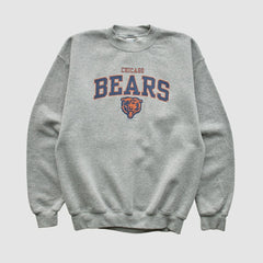 Chicago Bears Gildan 1999 Pullover Sweatshirt - Heather Gray - Yth L Real Vintage cheap