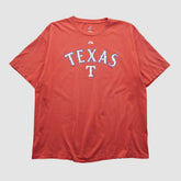 Texas Rangers Majestic 2000s T-shirt Red Vintage