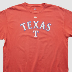 Texas Rangers Majestic 2000s T-shirt Red Vintage
