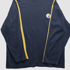 Pittsburgh Steelers Reebok 2000s Long Sleeve T-shirt - Black Vintage cheap