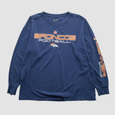 Denver Broncos NFL 2010s Long Sleeve T-shirt - Navy Vintage outlet