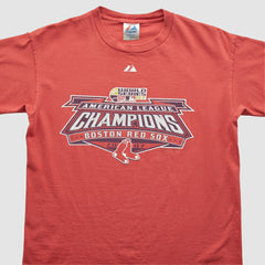 Boston Red Sox Majestic 2007 T-shirt Red Vintage