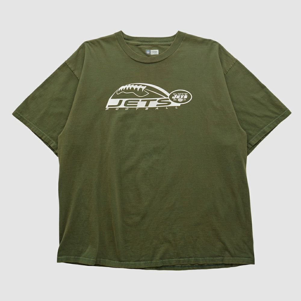 New York Jets NFL 2000s T-shirt - Olive Vintage online