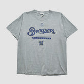 Milwaukee Brewers Lee Sport 2000s T-shirt Heather Gray Vintage