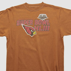 Super Bowl XLIII Reebok 2009 T-shirt - Clay Vintage on sale