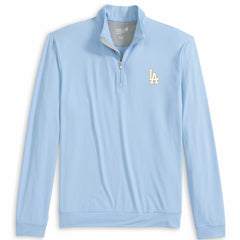 Los Angeles Dodgers johnnie-O 2026 Gold Collection Motion Quarter-Zip Pullover Light Blue