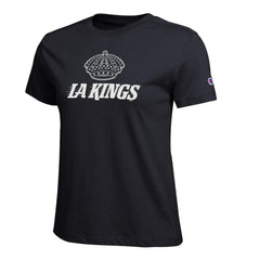 Los Angeles Kings Champion Women's Wordmark Lockup T-Shirt - Black T-shirts