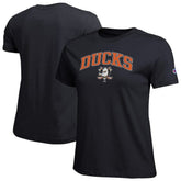 Anaheim Ducks Champion Women's Arch Mascot Logo T-Shirt - Black T-shirts