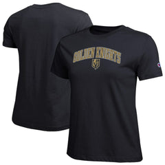 Vegas Golden Knights Champion Women's Arch Mascot Logo T-Shirt - Black T-shirts