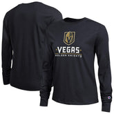 Vegas Golden Knights Champion Women's Wordmark Lockup Long Sleeve T-Shirt - Black T-shirts
