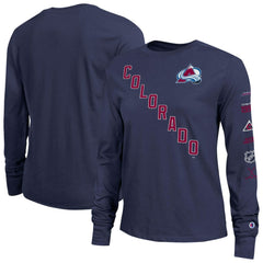 Colorado Avalanche Champion Women's 2-Hit Long Sleeve T-Shirt - Navy T-shirts