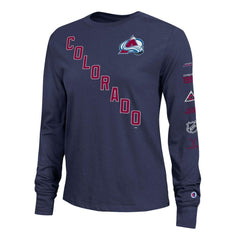 Colorado Avalanche Champion Women's 2-Hit Long Sleeve T-Shirt - Navy T-shirts