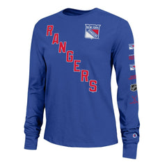 New York Rangers Champion Women's 2-Hit Long Sleeve T-Shirt - Royal T-shirts