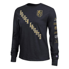Vegas Golden Knights Champion Women's 2-Hit Long Sleeve T-Shirt - Black T-shirts