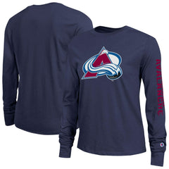 Colorado Avalanche Champion Women's 2-Hit Long Sleeve T-Shirt - Blue T-shirts