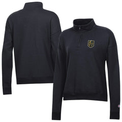 Vegas Golden Knights Champion Women's Powerblend Quarter-Zip Sweatshirt - Black Sweatshirts