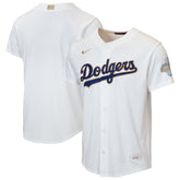 Los Angeles Dodgers Youth 2026 Gold Collection Home Replica Jersey White
