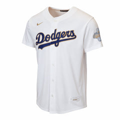 Los Angeles Dodgers Youth 2026 Gold Collection Home Replica Jersey White