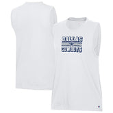 Dallas Cowboys Champion Women's Muscle Tank Top - White discount