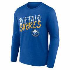 Buffalo Sabres Hustle Personalized Name & Number Long Sleeve T-Shirt - Royal T-shirts