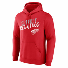 Detroit Red Wings Hustle Personalized Name & Number Hoodie - Red Hoodies