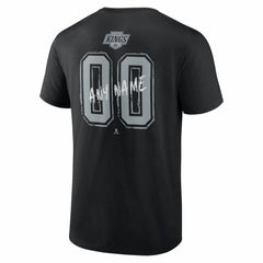 Los Angeles Kings Hustle Personalized Name & Number T-Shirt - Black T-shirts