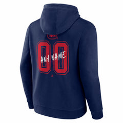 Montreal Canadiens Hustle Personalized Name & Number Hoodie - Navy Hoodies